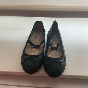 Black Ballet Flats with Bow